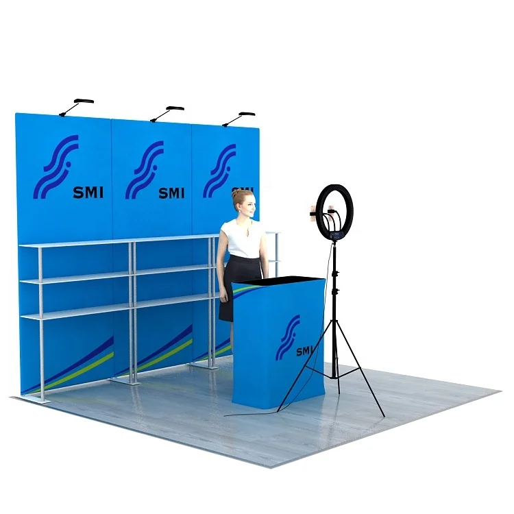 Portable Light Weight High Quality Reusable Advertising Modular Live Broadcast Backdrop Stand