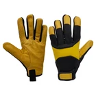 Gloves Men Leather Construction Gloves Mechanic Working Gloves Safety Work Gloves Men Women