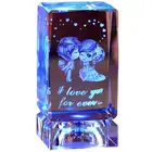 Crystal Crystal Hot Sale Elegant 3d Laser Engraving Crystal Wedding Gifts For Guests Souvenirs