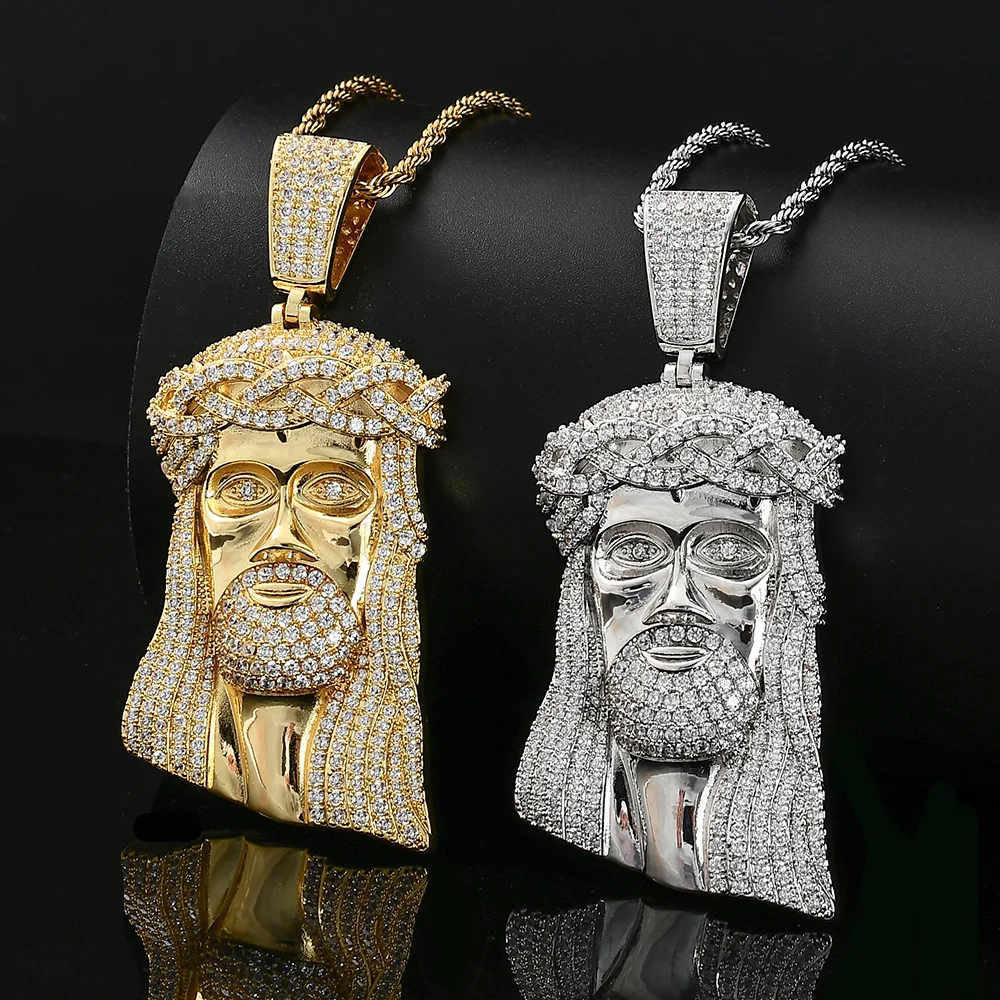 High Quality Big Jesus Necklace Pendant 