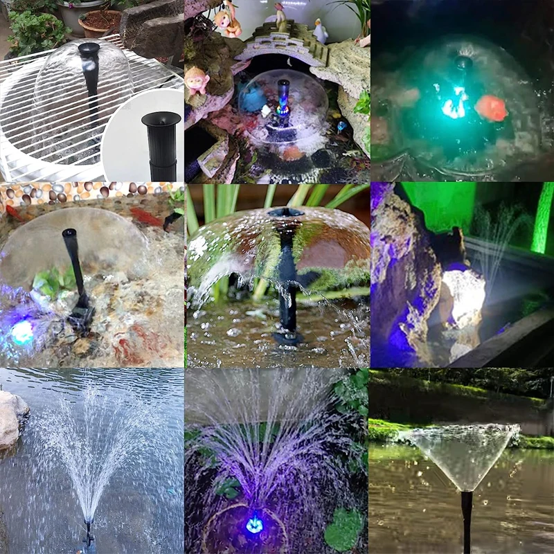 Direct Stainless Steel Adjustable Mushroom Flower Fountain Nozzle New Design for Stone Garden Products manufacture