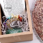 Wholesale Handmade Jewelry Life Tree Home Decration Natural Stone Gemstone Crafts Energy Life Tree
