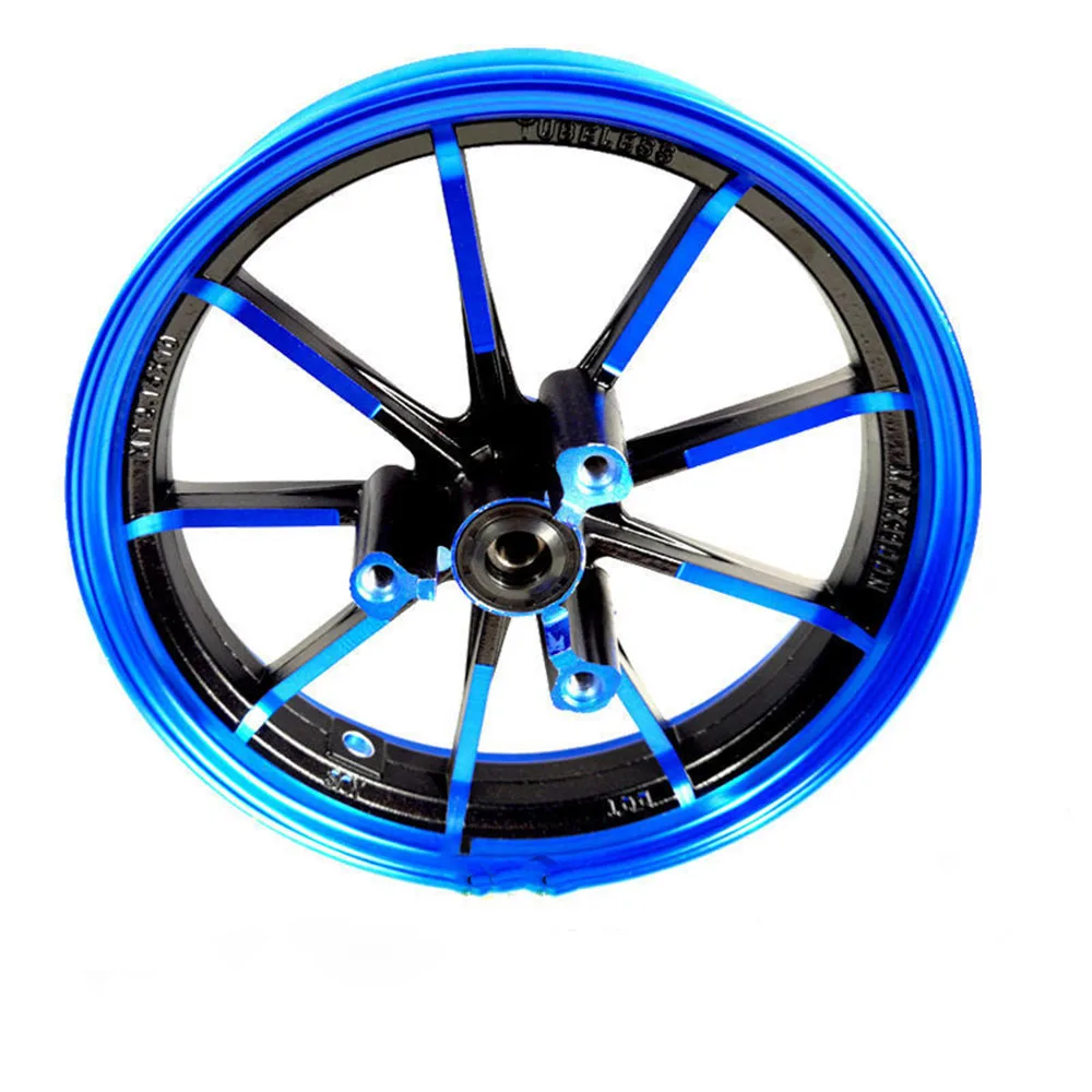 High-Durable Customized 10/12 Inch Modified Aluminum Alloy Motorcycle Wheels Black for Replacement 1 Year Warranty Factory Price