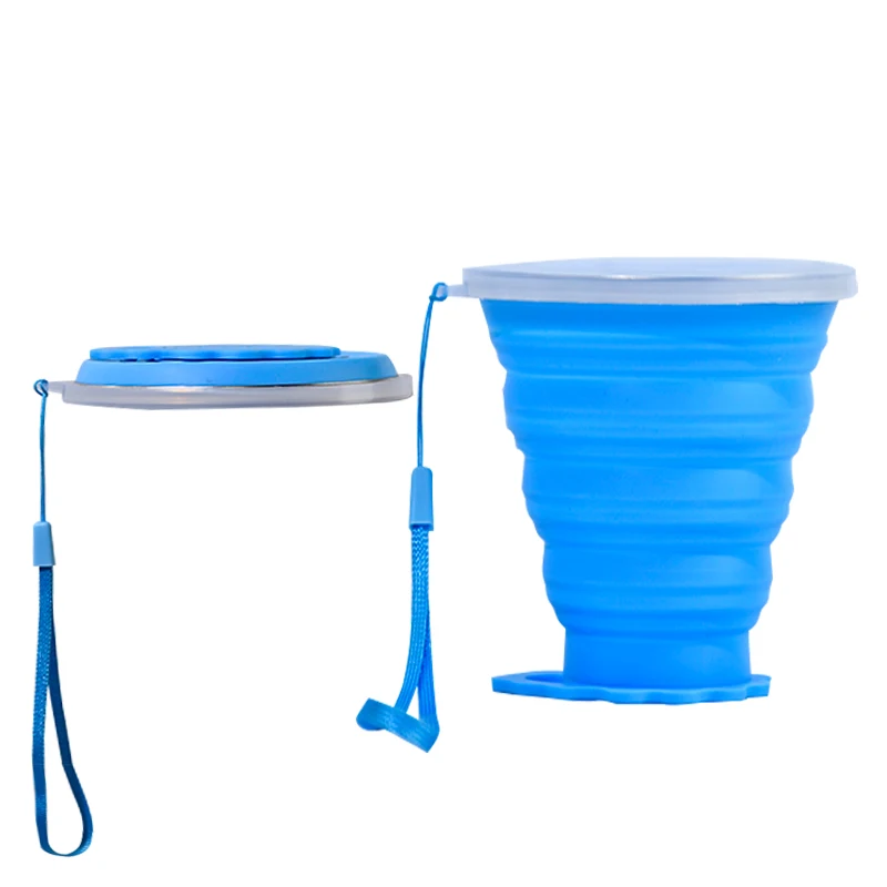 Wholesale Collapsible Water Cup OEM & ODM Travel Folding Water Cup Wholesale Portable Silicone Folding Water Cup Outdoor