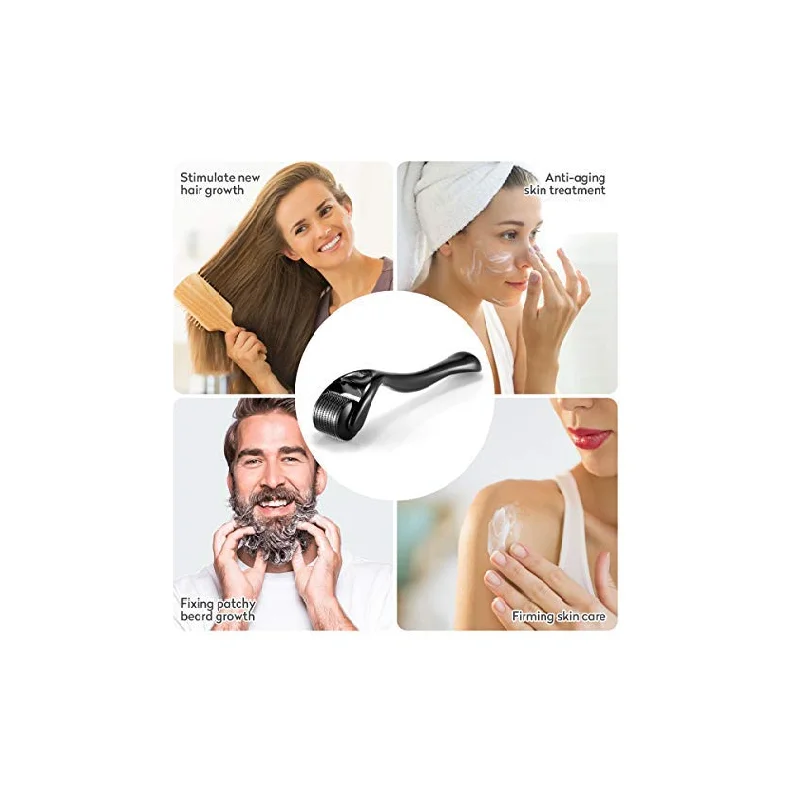 PSB skin therap black 0.5mm micro needle titanium microneedling derma roller dermaroller