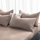 Bedding 2020 New High-Quality Natural Comfort Pure Color Bedding Set Luxury Duvet Cover For Deluxe King Bed