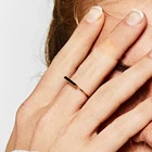 Steel Rings New American Jewelry Stainless Steel Simple Bar Rings For Women