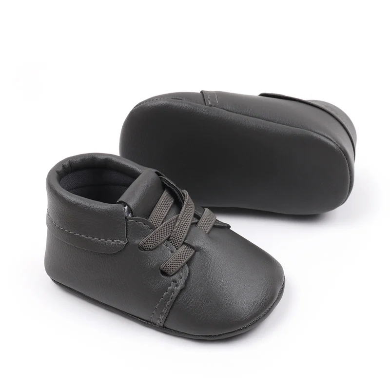 Unisex Baby Shoes New Soft Bottom Pu Lightweight Newborn Shoes Size 0-15 Months for Boys and Girls manufacture