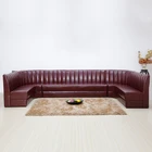 Furniture High Quality Long Furniture Leather Sofa Nightclub KTV Lounge Sofa For Sale