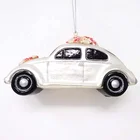 Ornaments 2020 Custom Mouth Blown Glass Hand Painted Christmas Ornaments Wedding Car Xmas Hanging Decor.