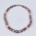 Pearl Necklace Pearl Classical 10-13mm High Quality Edison Shape Natural White Real Pearl Necklace