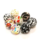 Leopard Beads Wholesale 15mm Grade Leopard Printed BPA Free Food Grade Teething Silicone Beads