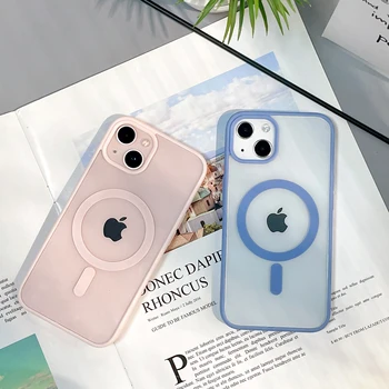 Wireless Charging Phone Case for Iphone 13 14 Good Quality Cover Anti Fall Magnetic Wireless Charging Case for iphone 13 pro max