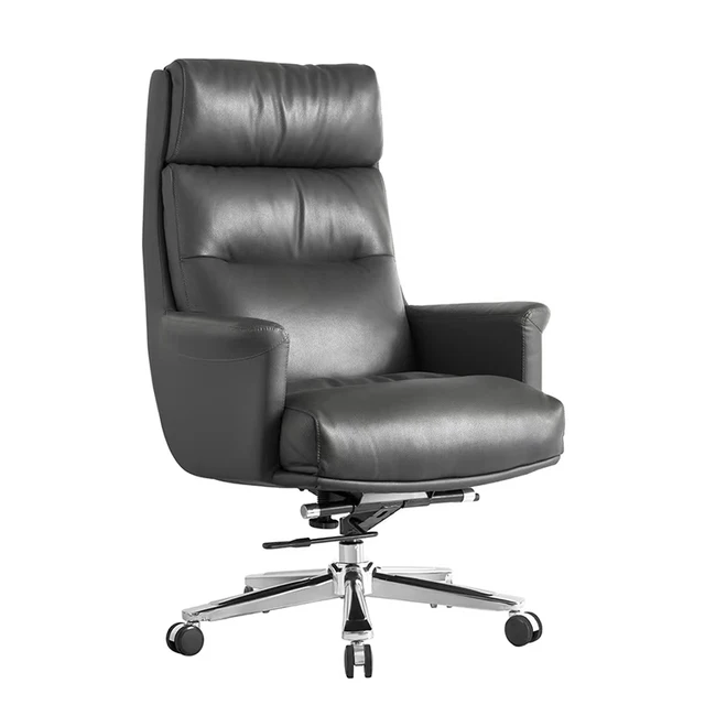 Good Quality Modern Manager Swivel Leather Conference Chair Black PU Leather Mid Back Office Chair