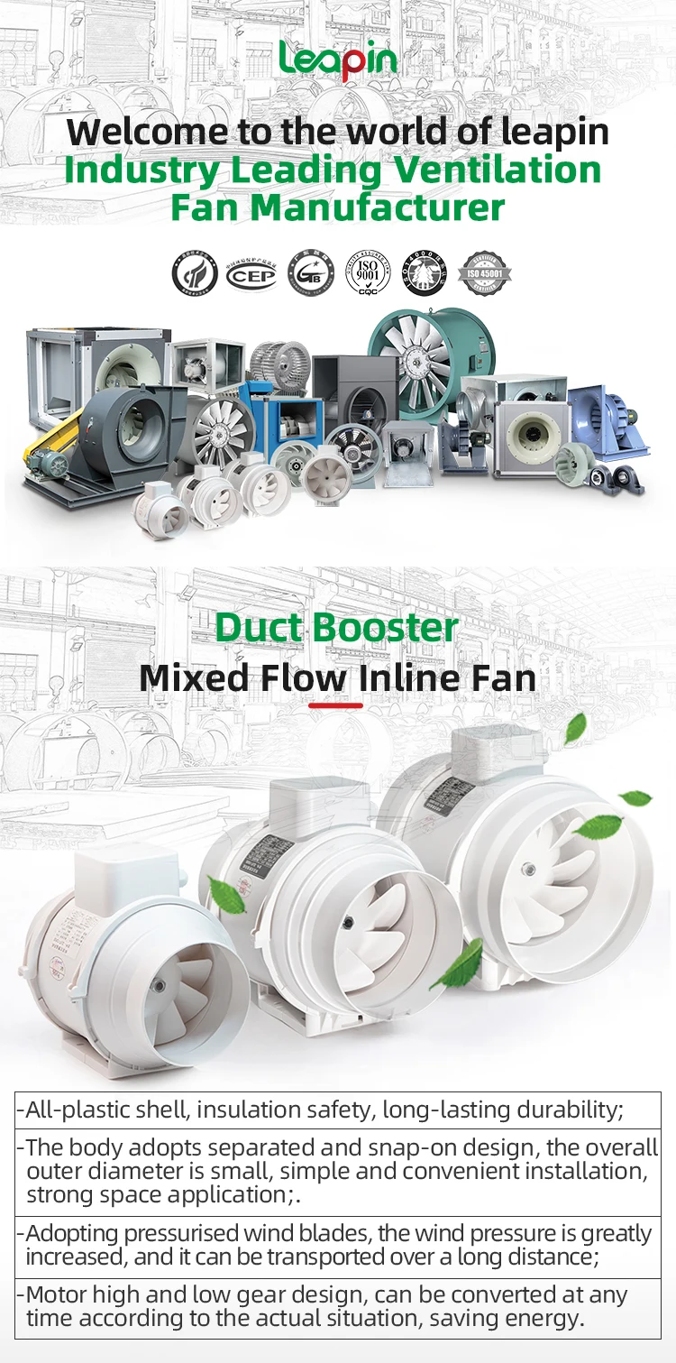 Inline Duct Fan, 150, 327, CFM - detail 4