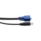 Usb 15 Hot Selling Color Black 6Ft 2-In-1 4 Pin USB KVM VGA 15 Pin Cable Charger