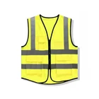 Vest Clothing Peach-shaped Mesh Reflective Vest Printed Multi-pocket Reflective Clothing Traffic Construction Vest