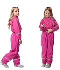 Custom Kids Heavy Duty Light Weight Polyurethane Rain Pants Waterproof Trousers With Cotton Lining