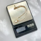 Oval French Style Accessories Girl Oval Shell Vintage Elegant Baroque Pearl Necklace