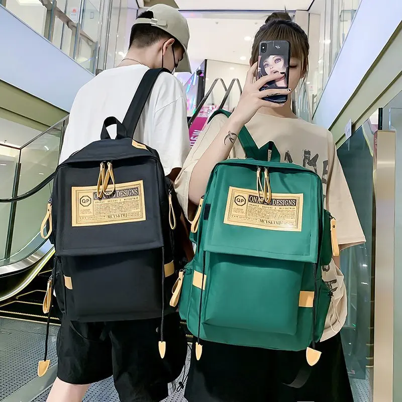Japanese Backpack Men's Backpack Minimalist Trendy Large Capacity Travel Computer Bag Female Junior High School Student Backpack