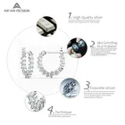 Earrings White Earrings High Quality Promotion Sterling Silver Ring Earrings 925 With White Zircon