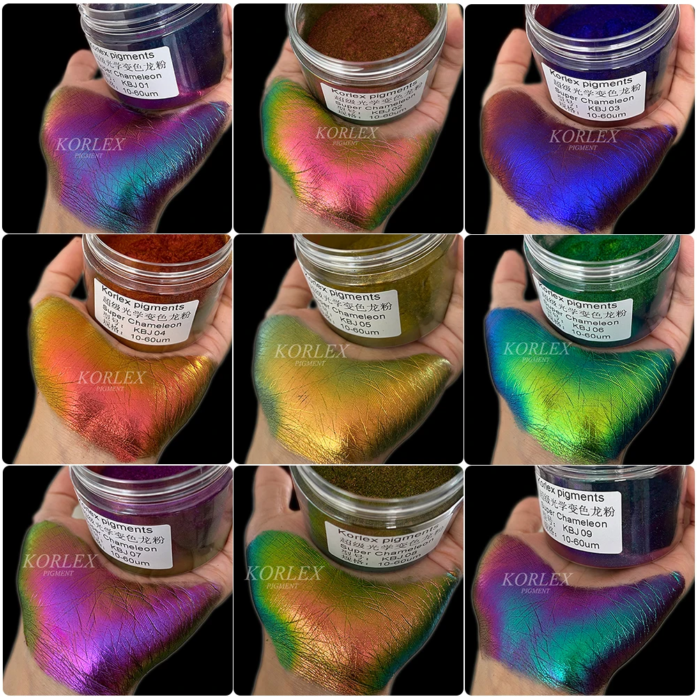 Color Changing Car Paint Pearl Pigment Makeup Eye Shade Chameleon Mica