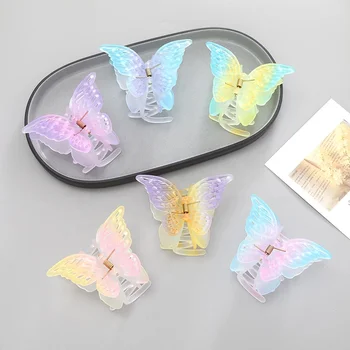 Colorful butterfly Hair Claw New design hair jaw clip For women