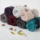 Polyester Fleece Throw Blanket 100% Polyester Children Solid Plain Dyed Baby Milestone Fleece Throw Blanket