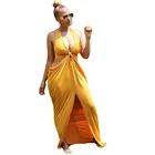 Dress Hot Sale Summer Plus Size Bodycon Dress Irregular Halter Backless Formal Plus Size Bodycon Dress