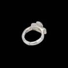 Diamond Ring Silver Silver Plated Crystal Ring Diamond Alloy Ring Luxury All-Match Women Handmade Decorative Diamond Ring