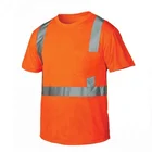 Orange Work Shirt Safety Shirts Orange Color Safety Work Construction T Shirt With Pockets