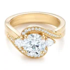 Gold Ring Silver 925 Ring Women Hot Sale Women's Jewelry 925 Sterling Silver Cubic Zircon Gold Plated Ring