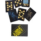 Poker Set Poker Cards Poker Set Custom Plastic Black Playing Card Texas Hold Game Poker Set