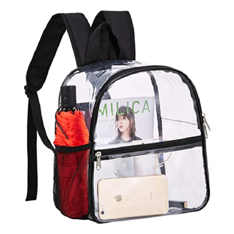 2021 Pvc School Bag Waterproof Clear 