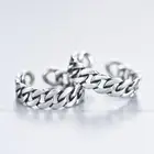 Sterling Silver S925 Sterling Silver Ring Factory Direct Sale Distressed Retro Chain Ring Men's And Women's Ring