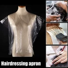 Hairdresser Manufacturers Hair Transparent Colored Waterproof Barber Salon Cape Disposable Capes Hairdressing