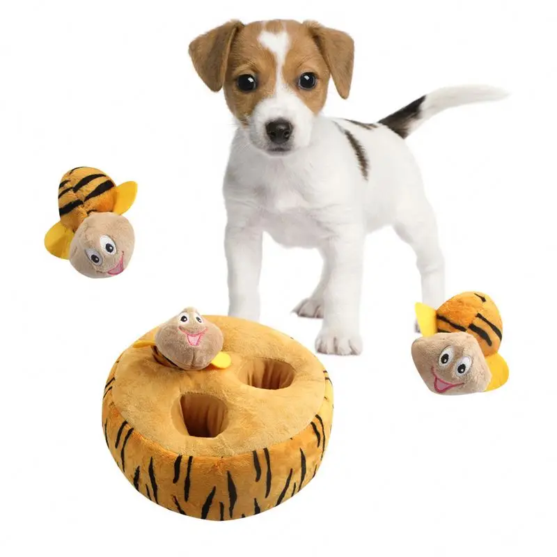 hide a bee dog toy