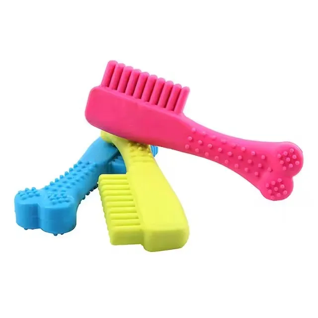 Uniperor products multiple color comb shape prevent anxiety unique pet toy nontoxic material decompression silicone pet toy