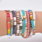 Handmade For Bohemian Miyuki Tila Bead Bracelet Handmade Square Tila Bracelet For Women Friendship Jewelry