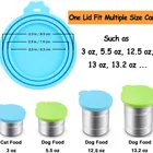 Food Cat Pet Universal BPA Free Round Shape Nonspill Keeps Food Fresh Silicone Dog Cat Pet Food Can Lids