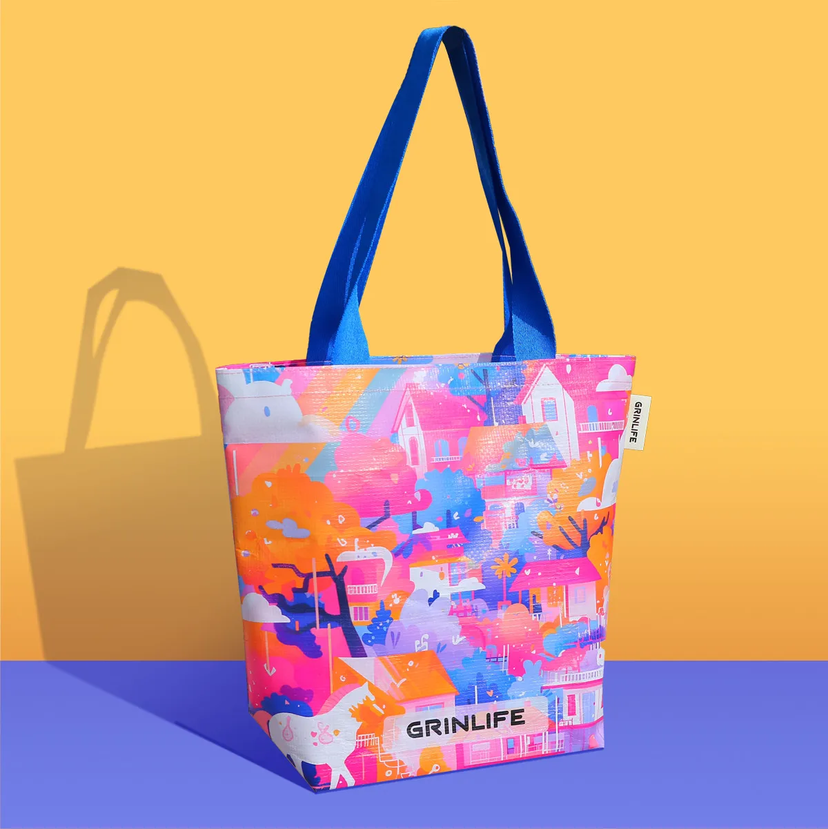 Custom lamination printed durable reusable pp woven tote bag exhibition supermarket waterproof shopping bag Custom lamination printed durable reusable pp woven tote bag exhibition supermarket waterproof shopping bag
