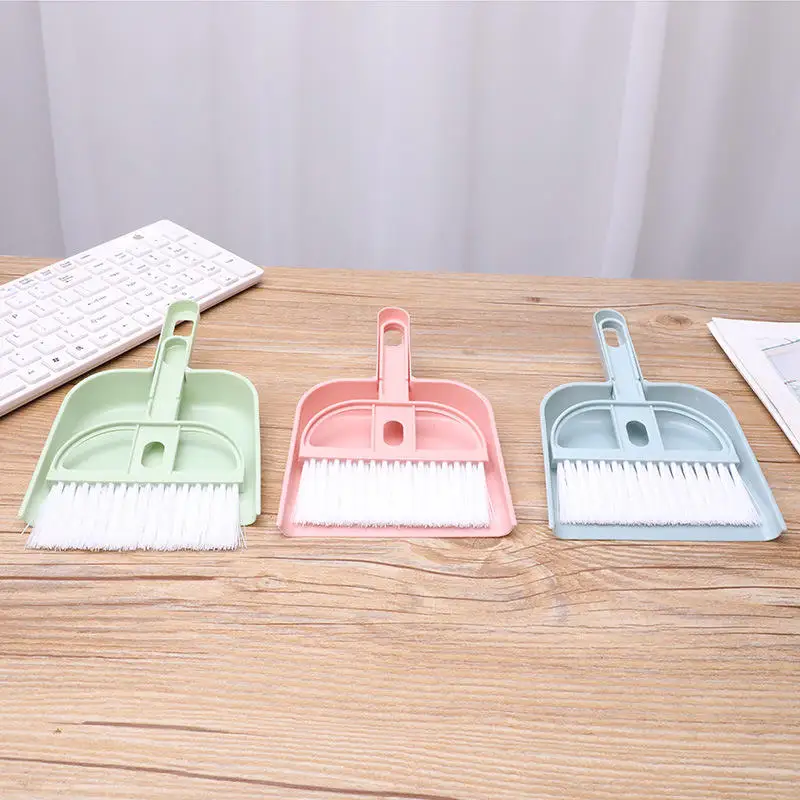 2023 mini desktop sweep cleaning brush Keyboard brush Desktop sweep two-piece set with dustpan small broom set