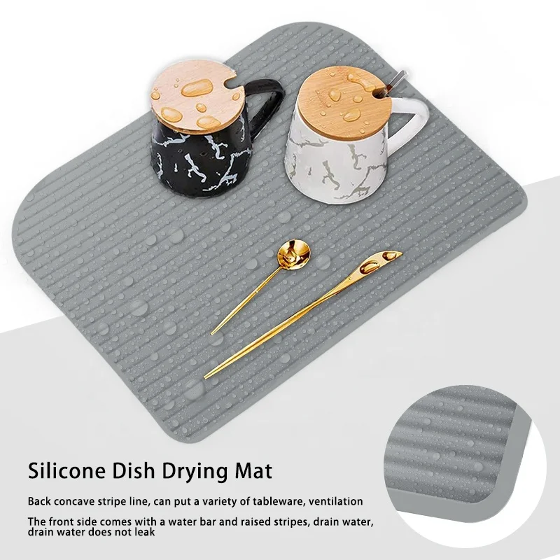 Food Grade Customized Silicone Coffee Tamping Mat with Drying Mat Multifunctional Coffee Grind Silicone Tamper Mat