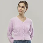 Autumn New Women's Coat Cardigan Imitation Mink Fashion Long Sleeve Ins Top Women's Knitting