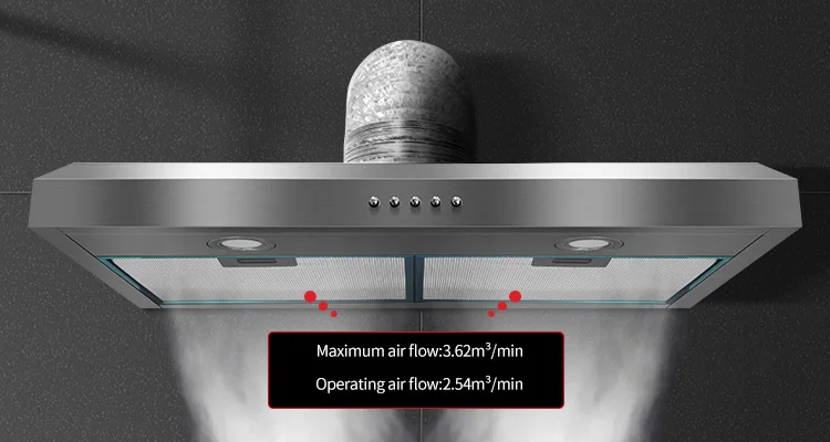 Slim Kitchen Extractor, 750mm, Stainless - detail 18