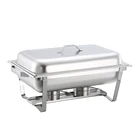 With Dish Restaurant Food Warmer Buffet Stove Hotel With Serving Tray 1/2 65mm Chafing Dish