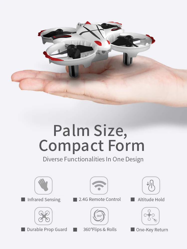 JJRC H56 Mini Infrared Sensing Control Remote Control Mode RC Drone Quadcopter RTF Altitude Hold 2.4G 6-Axis