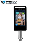 7 Inch AI Face Recognition Forehead Temperature Detection Fever Screening Access Control Body Temperature Measure