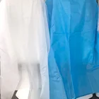 Non Woven Cape Hot Sale Non Woven Fabric White Blue Disposable Hairdressing Haircutting Cape