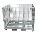Heavy Duty Steel High Capacity Warehouse Mesh Box Wire Cage Metal Bin Storage Container